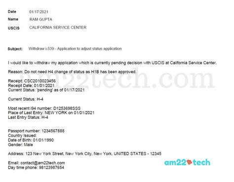 uscis petition withdrawal letter sample.